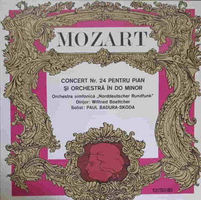 Disc vinil, LP. CONCERT NR.24 PENTRU PIAN SI ORCHESTRA IN DO MINOR-MOZART-219692 foto