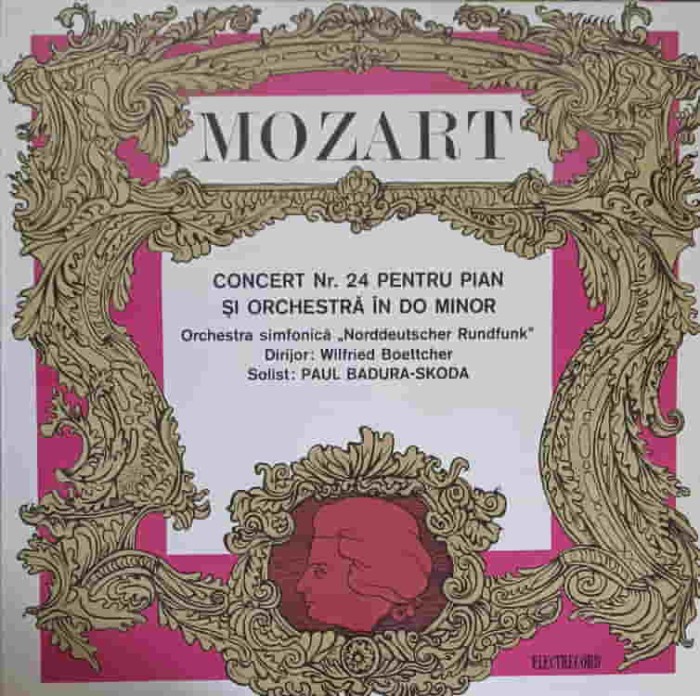 Disc vinil, LP. CONCERT NR.24 PENTRU PIAN SI ORCHESTRA IN DO MINOR-MOZART-219692
