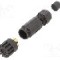 Conector M8, 4 pini, clasa etanseitate IP67, AMPHENOL - 8P-04BFFB-SL7001