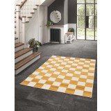 Covor Premium Belgian Model Monaco 23515-850, Marime 123 x 170 cm, Galben, Antialergic, Polipropilena, Living, Dormitor, Sufragerie, Birou