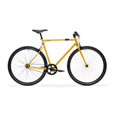 Bicicletă de oraș SINGLE SPEED 500 Galben Adulți