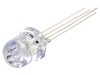 LED RGB 8mm Convex 30&deg; - Temperatura de Funcționare: 4 -30&divide;85&deg;C, Optosupply