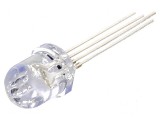 LED RGB 8mm Convex 30&deg; - Temperatura de Funcționare: 4 -30&divide;85&deg;C, Optosupply