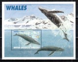 BAT Ter. Antarctic Britanic 1996, Mi #254 = Bl 4**, colita, fauna, balena, MNH! Cota 15 &euro;!