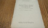 In Legatura cu &quot;VECHILE FORMATIUNI POLITICE ROMANESTI LA DUNAREA DE JOS&quot; - Constantin Necsulescu - Imprimeria Nationala, 1939, 18 p., Alta editura