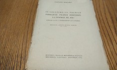 In Legatura cu "VECHILE FORMATIUNI POLITICE ROMANESTI LA DUNAREA DE JOS" - Constantin Necsulescu - Imprimeria Nationala, 1939, 18 p.