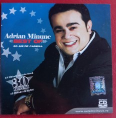 CD DUBLU - ADRIAN MINUNE - BEST OF - 20 DE ANI DE CARIERA, ORIGINAL, 30 MELODII, MANELE - MAI RAR