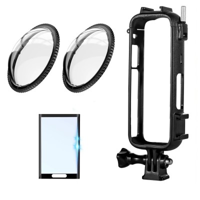 Cadru / frame + protectie obiective + folie ecran camera actiune Insta360 X4 foto