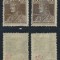 Emisiunea Cluj 1919 probe de supratipar auriu &amp; argintiu falsuri de epoca MNH