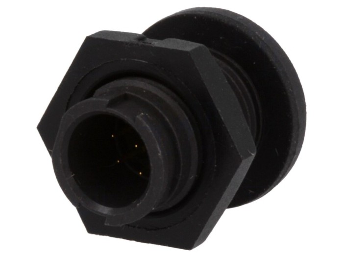 Conector circular EN2 THT, IP68, 7 pini