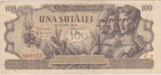 ROMANIA 100 LEI 25 IUNIE 1947 VF foto