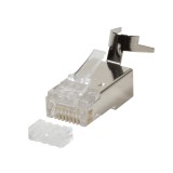 Mufa RJ45 FTP cat. 6, 6A, 7, 7A, 8, 22AWG - 24AWG, 50 microni cu ghidaj pentru fir de maxim 8mm (10 buc) - EMTEX &quot;EMT-MP8-FTP&quot;