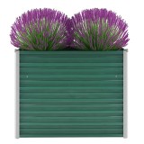 Strat inaltat gradina Gossi, otel galvanizat, 100x40x77 cm, verde