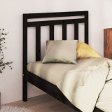 Tablie de pat, negru, 81x4x100 cm, lemn masiv de pin GartenMobel Dekor, vidaXL