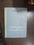 Complemente de matematici - Arno Kahane