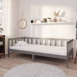 Cumpara ieftin Pat de zi cu saltea, 90x200 cm, lemn masiv de pin