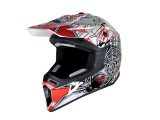 Casca cross/enduro adulti VCAN H325,alb/negru/rosu,marime M Cod Produs: MX_NEW ROY32329