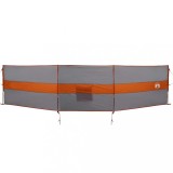 Cumpara ieftin Paravan de camping, gri/portocaliu, 490x123 cm, impermeabil