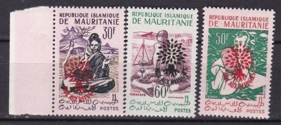 Mauritania 1962 anul refugiatilor MI III-V supratipar MNH foto