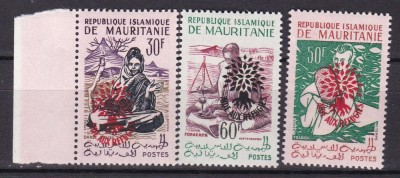 Mauritania 1962 anul refugiatilor MI III-V supratipar MNH foto