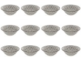 Set boluri, 12 piese, 450 ml, Portelan, Bej