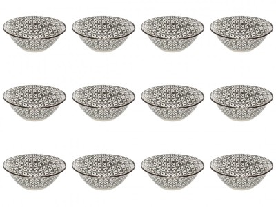 Set boluri, 12 piese, 450 ml, Portelan, Bej foto