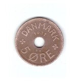Moneda Danemarca 2 ore 1937, stare buna, curata