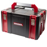 Raider 139611 - Cutie din plastic 440x320x255 mm maner transport sistem clipsare stocare supraetajata