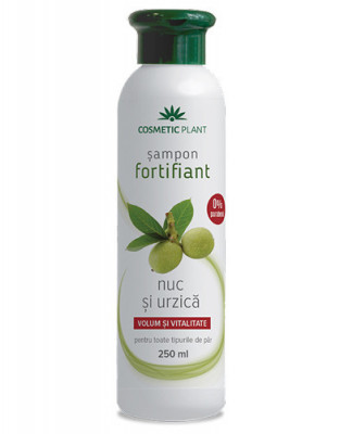 Sampon fortifiant cu nuc si urzica, 250ml, Cosmetic Plant foto