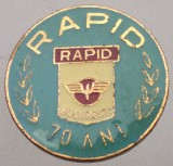 II.137 INSIGNA SPORT FOTBAL RAPID BUCURESTI 70 ANI