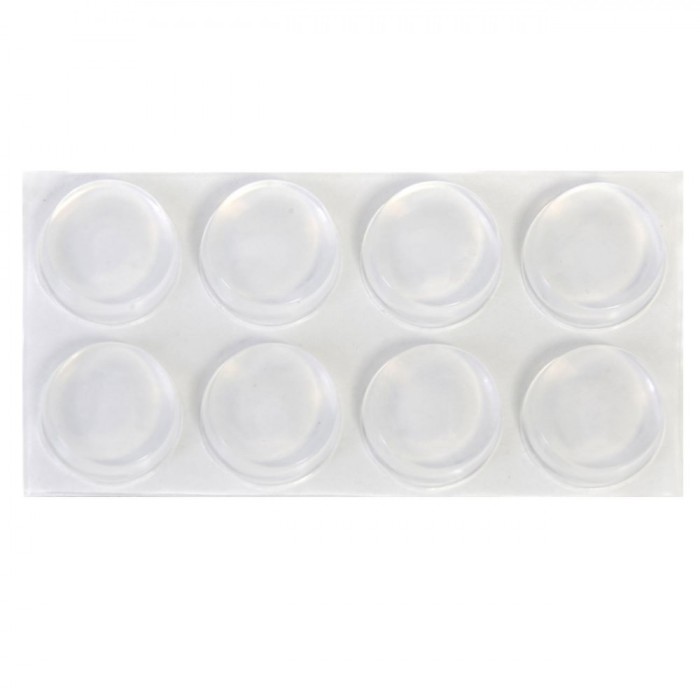 Set Capace Protecție Autocolante, Silicon, Transparent, 8 Bucăți