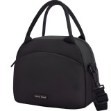 Geanta termica pentru pranz flippy, multifunctionala, compartimentata, impermeabila, 2 tipuri de manere, 26x14.3x21.2 cm, negru