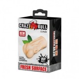 Masturbator Vagin Crazy Bull LINDA Debra, 13.7 cm, Silicon, Textura Plisata, Diametru 6.5cm