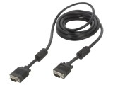 Cablu VGA-VGA 5m Negru D-Sub 15 pini HD VCOM cu Filtru Ferita