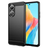Husa Oppo A58 4G Asteroid GSM Carbon Silicone, negru