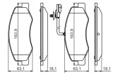 Placute frana Bosch 0986494499, frana disc, Nissan Opel Renault Vauxhall Interstar Master Movano NV400