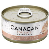Cumpara ieftin Canagan Cat, Pui si Crab, 75 g