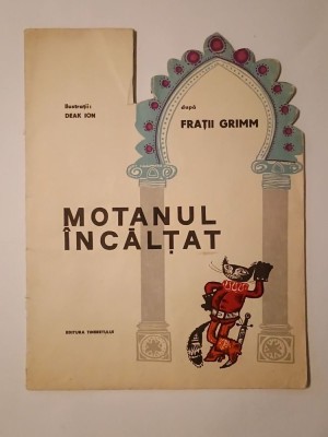 Motanul &amp;icirc;ncălțat (după Frații Grimm; ilustrații Deak Ion) foto