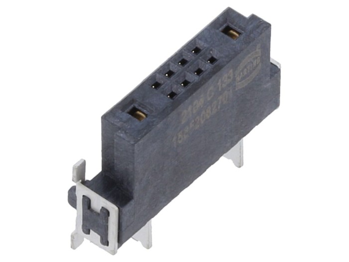 Conector PCB-PCB mamă 10 pini 90&deg;