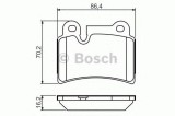 Set placute frana,frana disc VW TOUAREG (7LA, 7L6, 7L7) (2002 - 2010) BOSCH 0 986 494 210