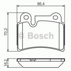 Set placute frana,frana disc VW TOUAREG (7LA, 7L6, 7L7) (2002 - 2010) BOSCH 0 986 494 210