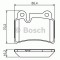 Set placute frana,frana disc VW TOUAREG (7LA, 7L6, 7L7) (2002 - 2010) BOSCH 0 986 494 210