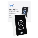 Cumpara ieftin Aproape nou: Intrerupator de acces PNI PB104, cu touch, montaj aplicat, NO/NC/COM,