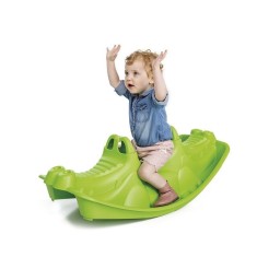 Balansoar pentru copii, Crocodille, Paradiso Toys, 101 x 46 x 33 cm, Green foto