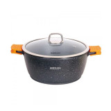 Cumpara ieftin Cratiță Bohmann BH-7350-40 MRB, 40 cm, 17,5 l, Inducție, Siguranțe siliconice, Negru