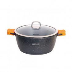 Cratiță Bohmann BH-7350-40 MRB, 40 cm, 17,5 l, Inducție, Siguranțe siliconice, Negru