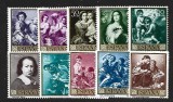Serie Completă Spania 1960 Pictură Bartolom&eacute; Esteban Murillo Tablouri Religioase Copii Neștampilate - A810