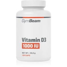 GymBeam Vitamin D3 1000 IU capsule cu vitamina D 120 caps.