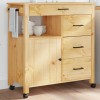 Gossi carucior de bucatarie &bdquo;monza&rdquo;, 84x40x90 cm, lemn masiv de pin