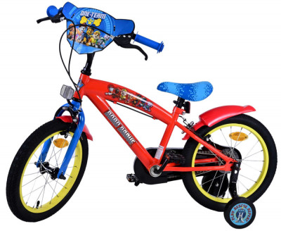 Bicicleta pentru baieti Paw Patrol, 16 inch, culoare rosu/albastru, frana de man PB Cod:21709 foto